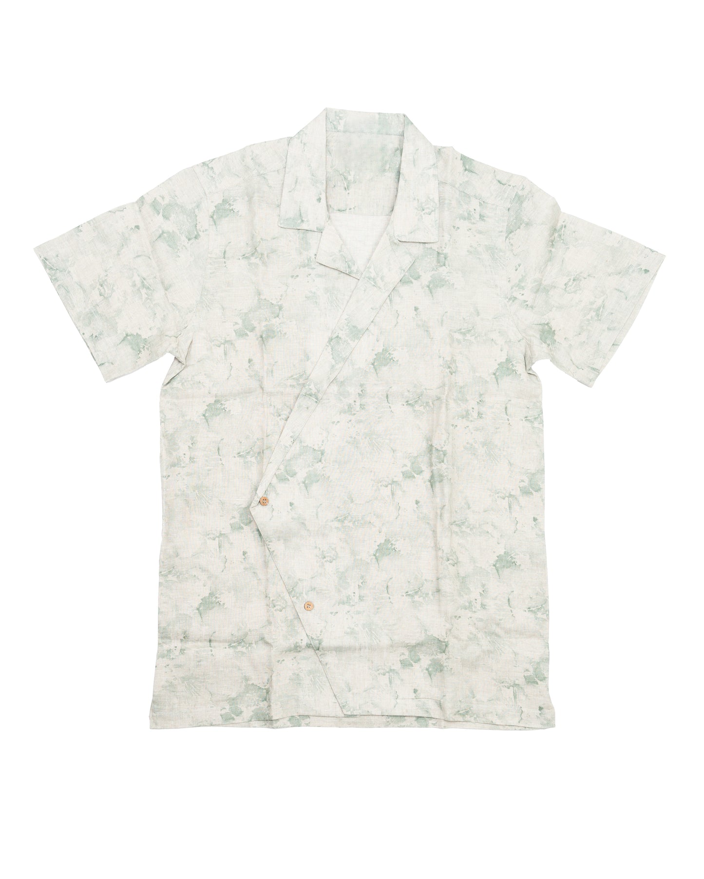 NANDi Discret Edition Crossover Linen Embroidered Shirt