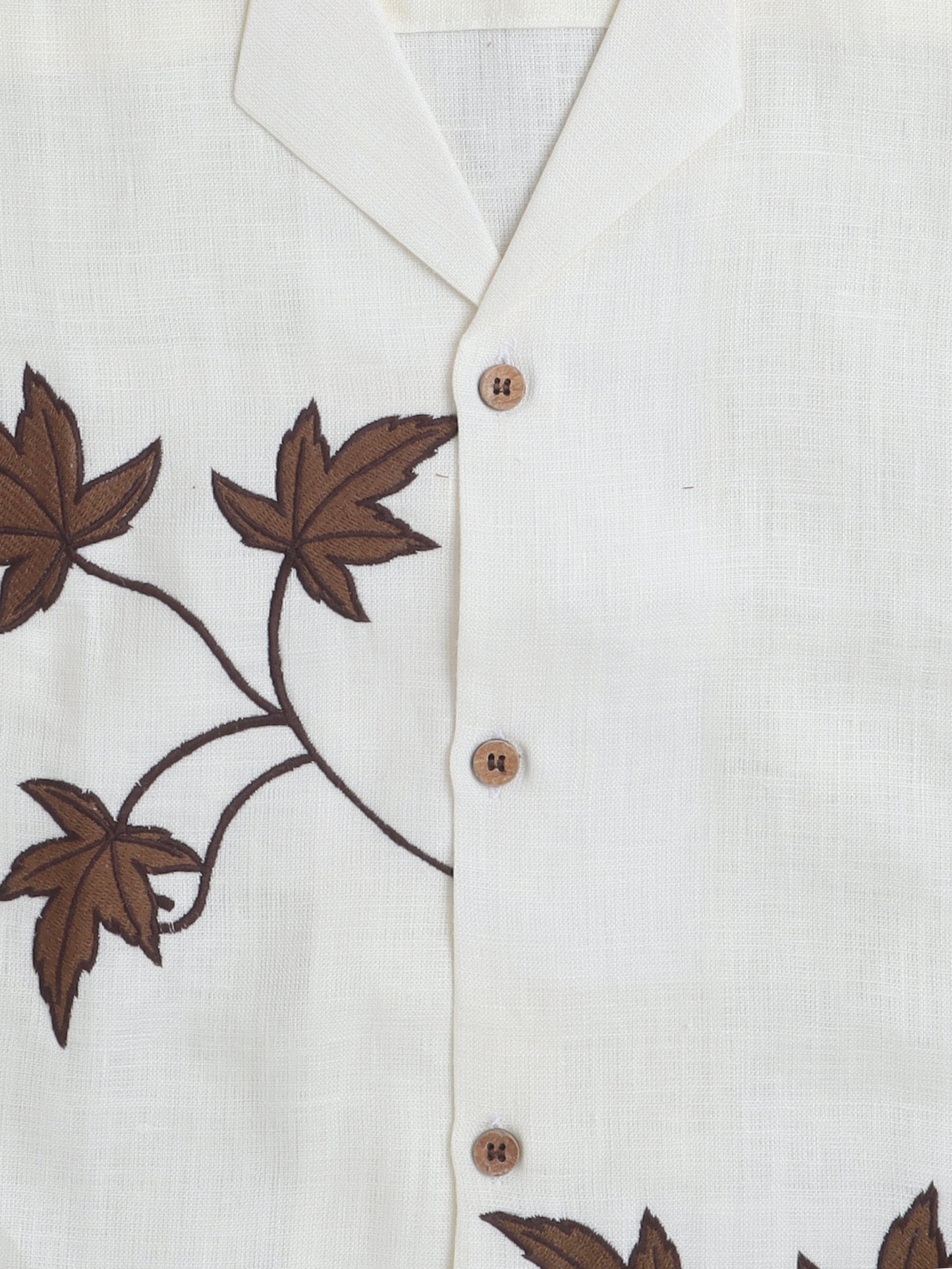 NANDi Discret Edition Linen Embroidered Shirt