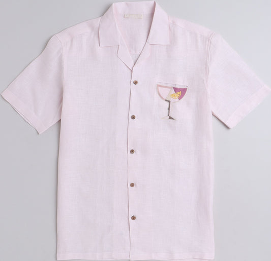 NANDi Discret Edition Men's Premium Linen Cocktail Shirt