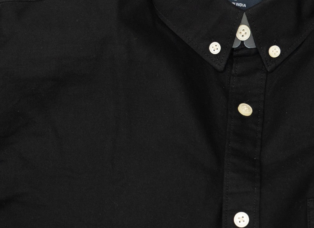 NANDi Men’s Oxford Shirt Black Premium Cotton