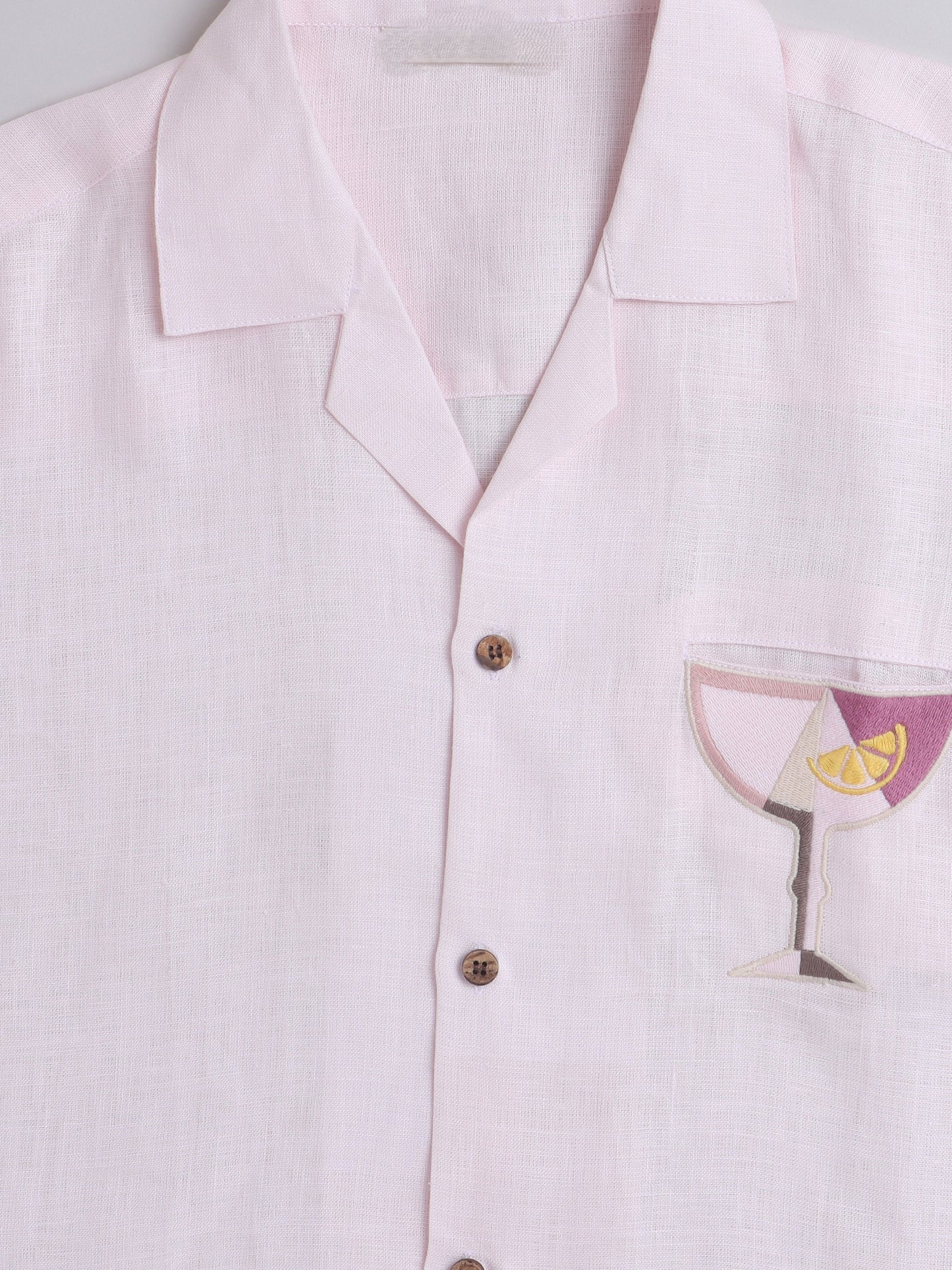 NANDi Discret Edition Men's Premium Linen Cocktail Shirt